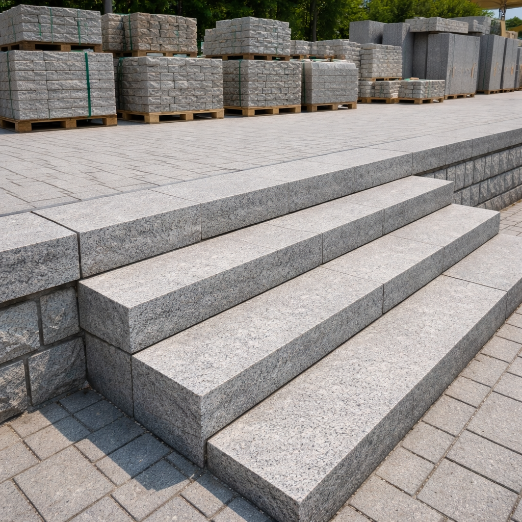 Granite Steps and Paving